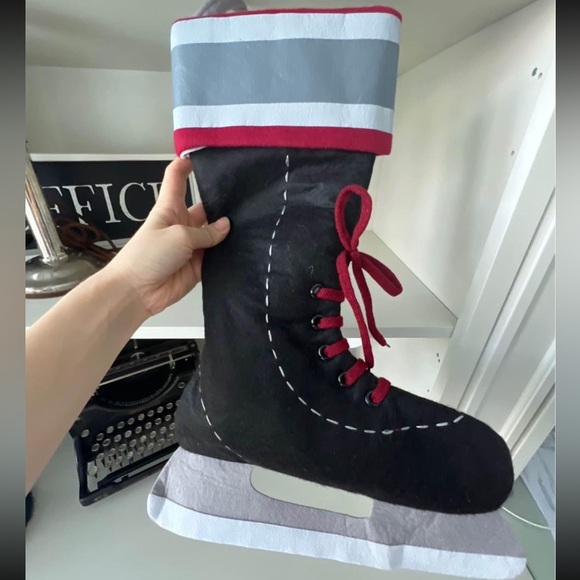 CHAPTERS INDIGO Hockey skates CHRISTMAS Stockings Decorative Like New 19” - Picture 1 of 5